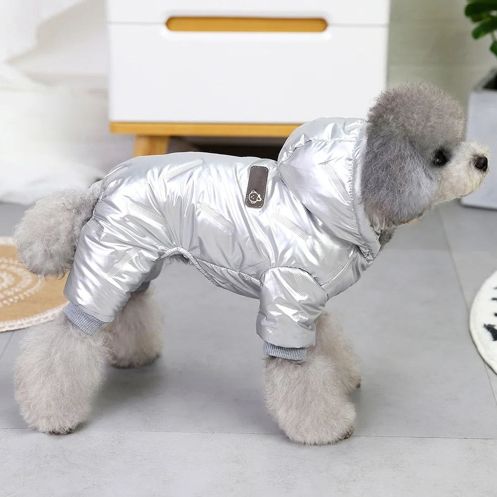 Winter Pet Dog Clothes Waterproof Warm Dog Jumpsuit for Small Dogs Chihuahua Puppy Down Coat Jacket French Bulldog Pet Outfits