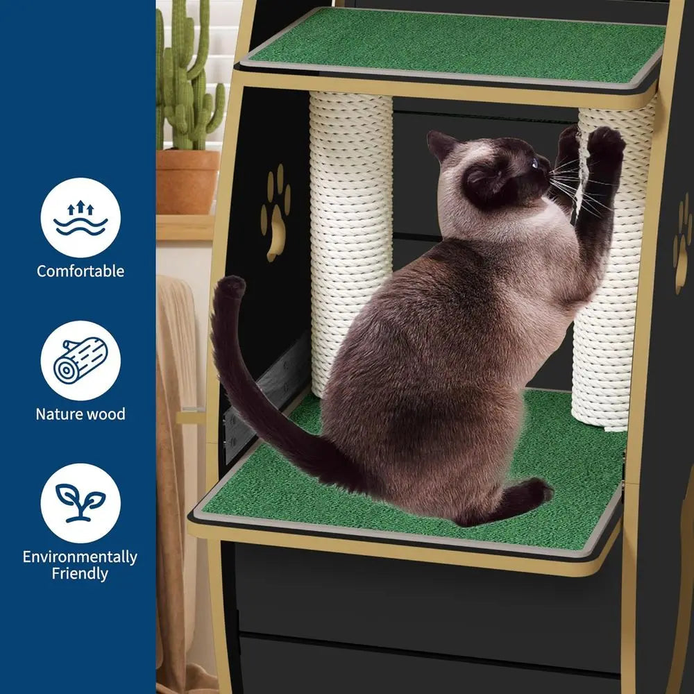 Large 48 Silent Cat Exercise Wheel, Stable Base, Removable Pad for Bengals & Maine Coons Up to 50Kg