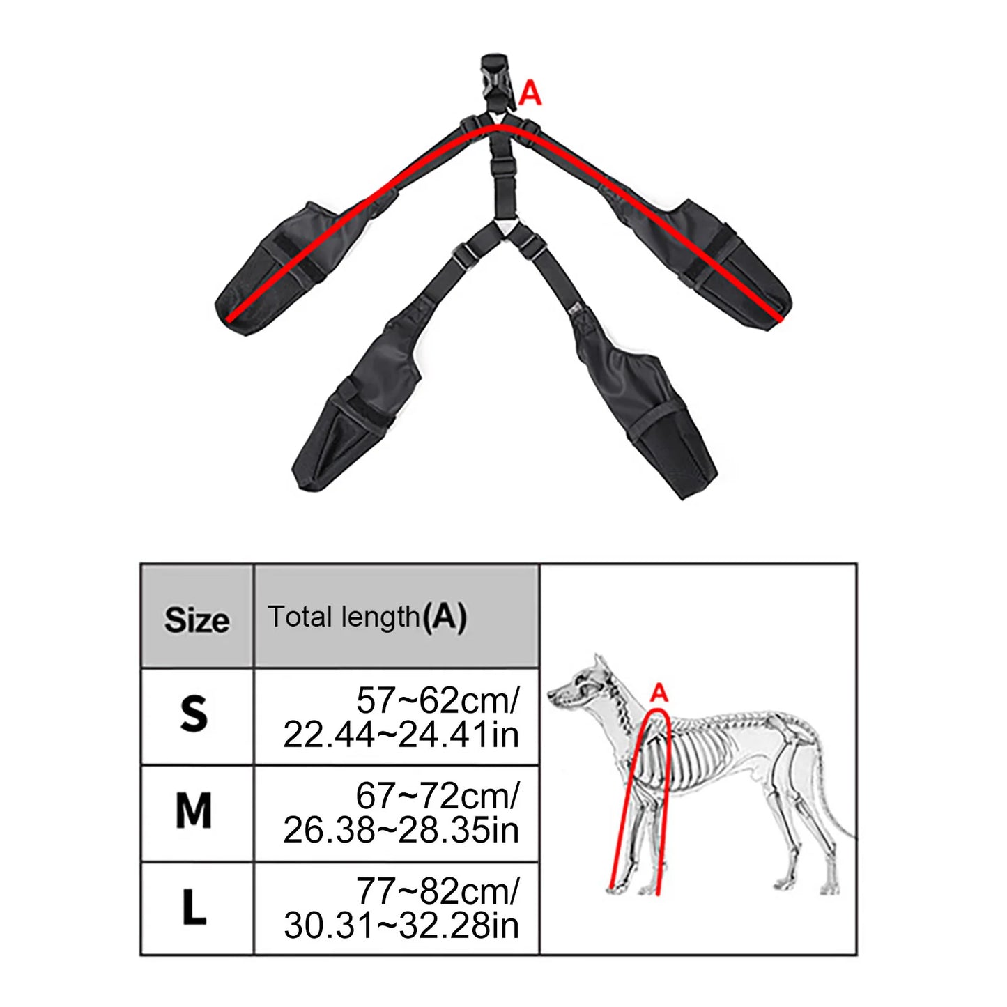 Adjustable Protective All-Weather Dog Pants Dog Paw Protector with Auxiliary Strap Protects From Winter Cold for Dogs
