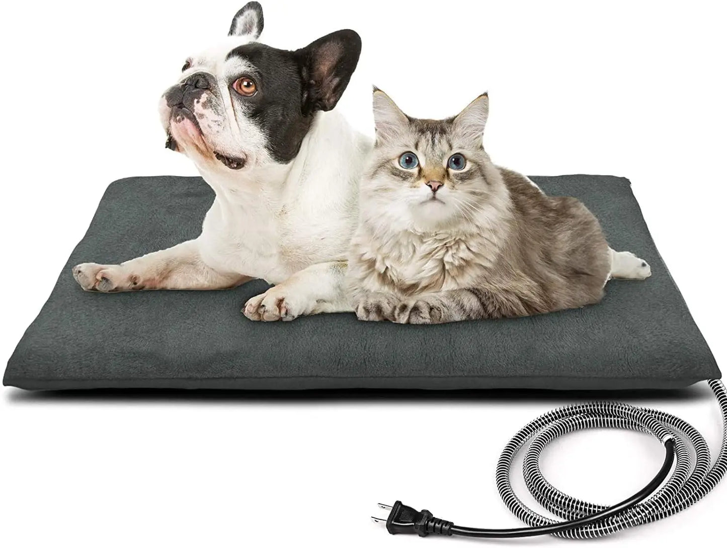 Outdoor Heated Pet Bed with Waterproof Cover, Auto Temperature Control Electric Blanket for Dogs Cats
