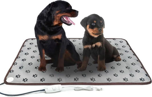 Large Waterproof Pet Heating Mat for Dogs and Cats - Adjustable Temperature, Easy to Clean