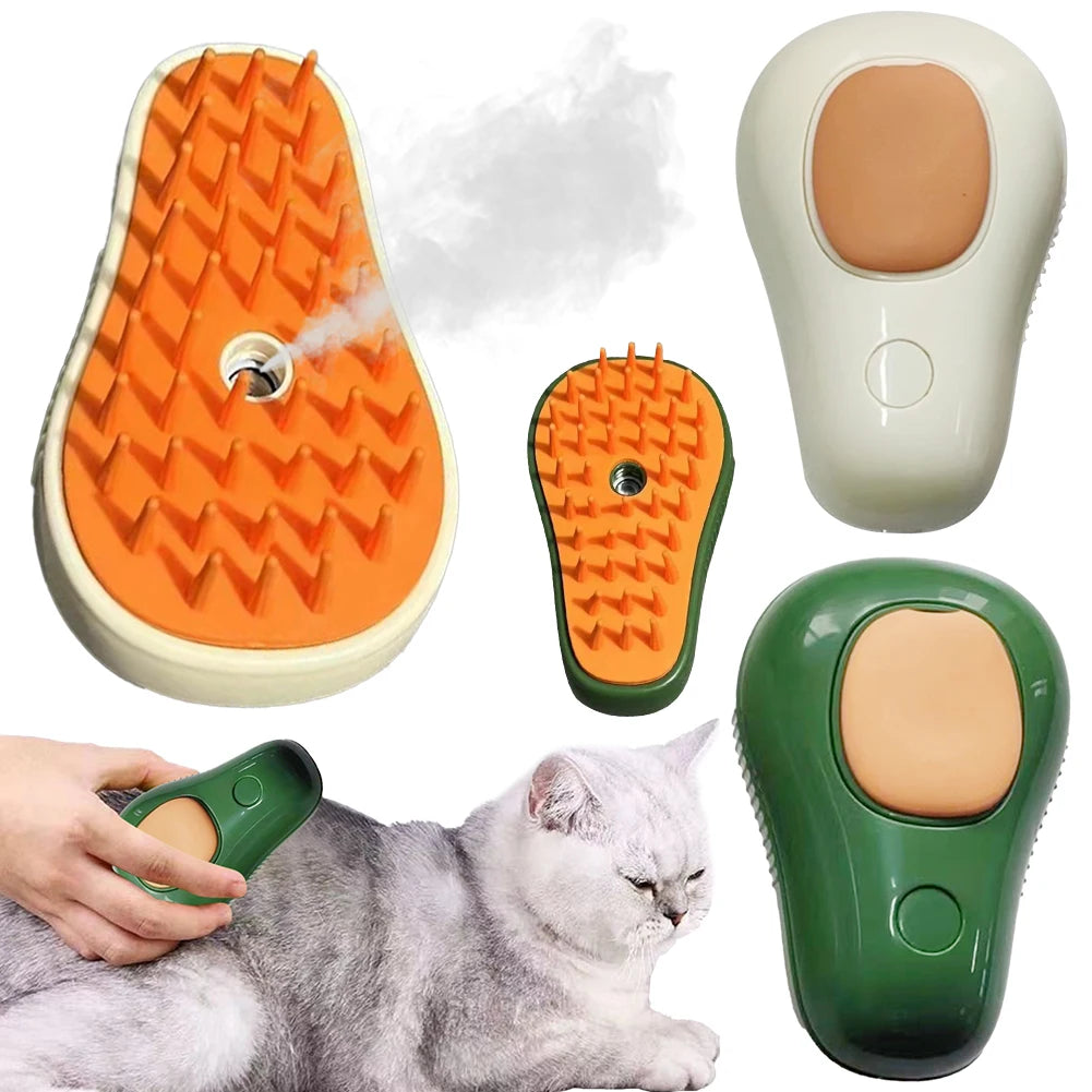 Electric Dog Steamer Brush Grooming 3 in 1 Dog Steam Brush Pet Remove Tangles and Loose Hair for Massage Steamy Cat Supplies