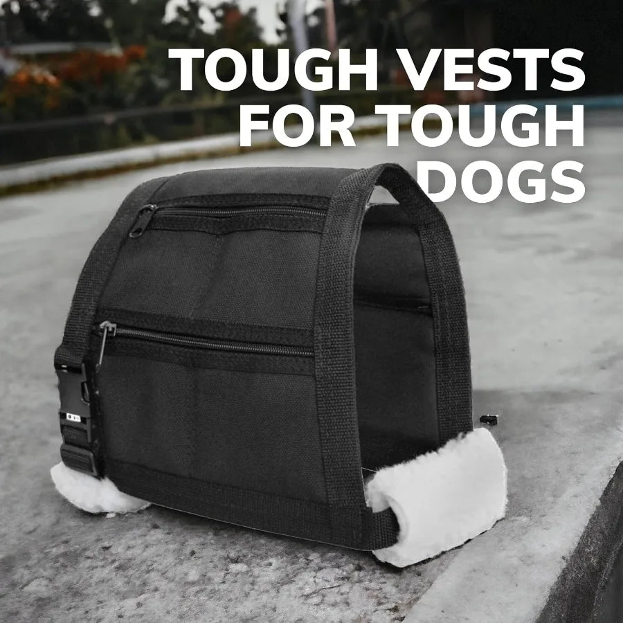ActiveDogs Weighted Dog Vest with Weights for Agility Training and Exercise - Enhances Strength Pulling Power and Endurance - I