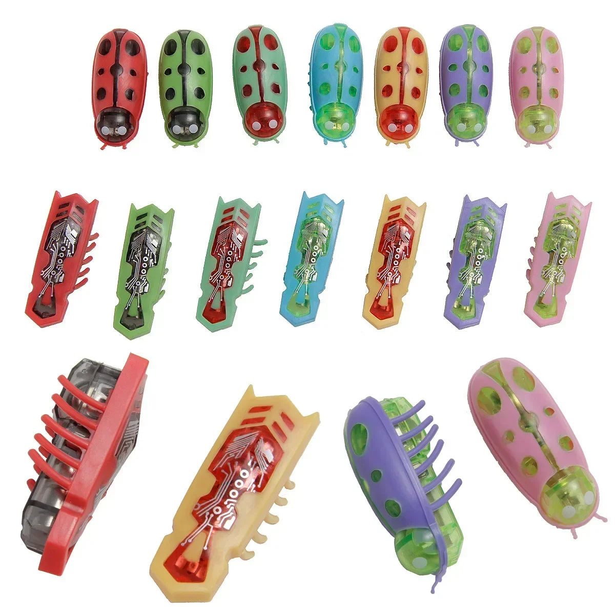 Mini Electric Bug Pet Dog Cat Toy Interactive Cute Ladybird Beetle Animal Shape Cat Toys Walking Insect Cat Playing Supplies Toy