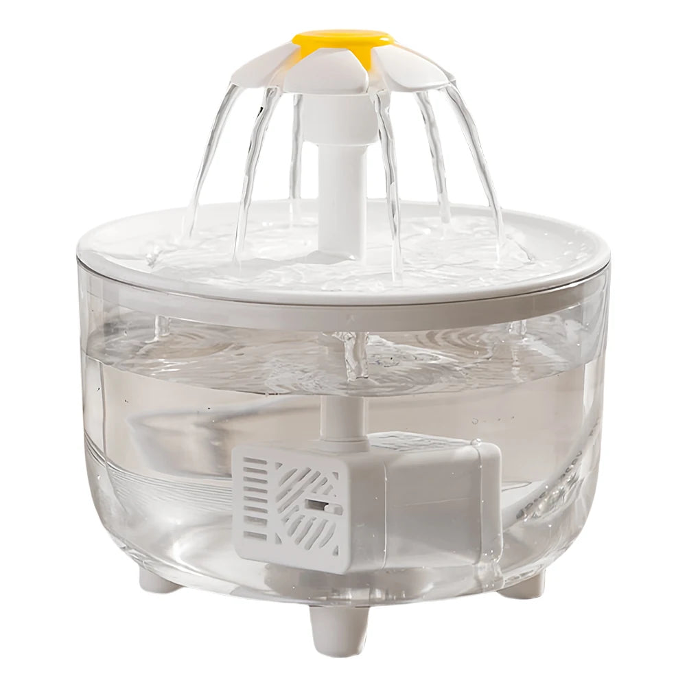 Cat Water Fountain Pet Drinking Dispenser Drinker Auto Filter Transparent Cat Drinker Automatic Cat Drink Bowl Filter