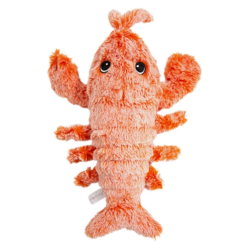 Pet Cat Toys Electric Lobster USB Rechargeable Simulation Jumping Shrimp Plush Electric Pet Teasing Cat Dogs Toys Pet Supplies