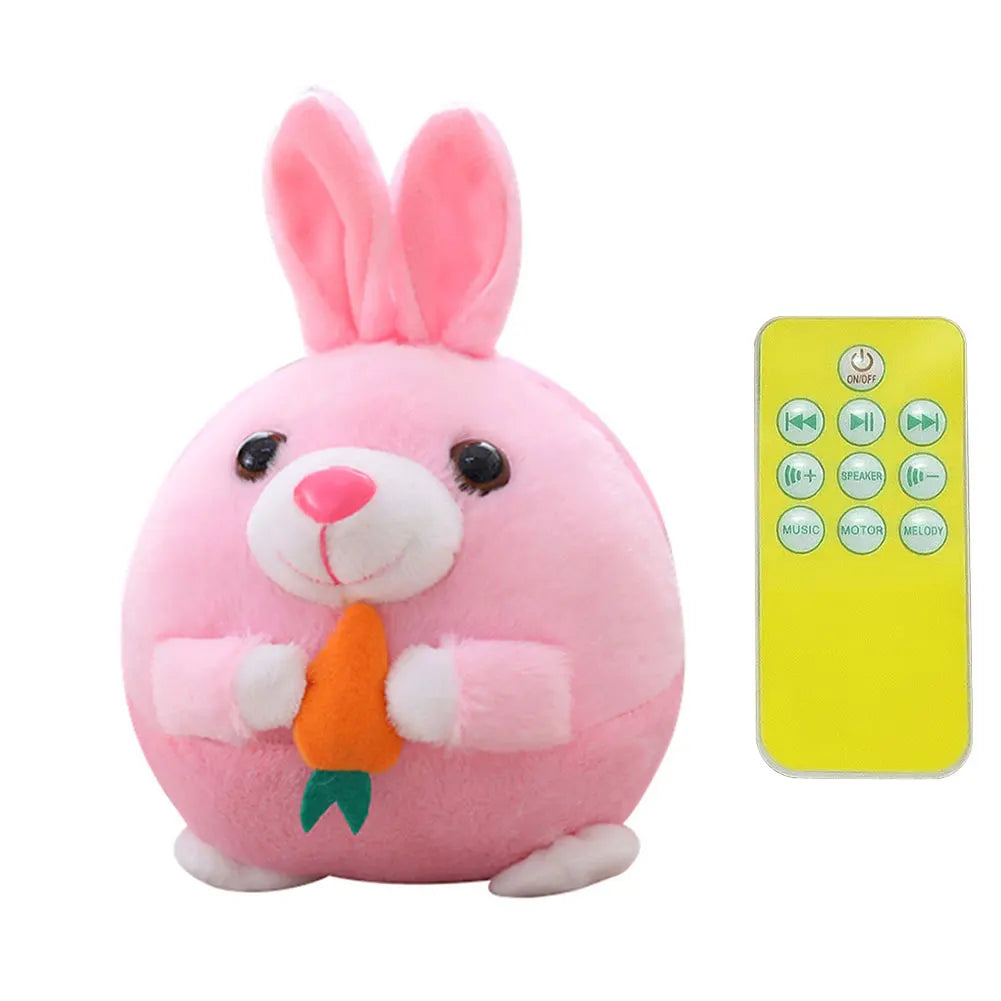 Cartoon Pig Active Moving Pet Plush Toy Washable Talking Moving Dog Ball Toy USB Rechargeable for Dogs Cats