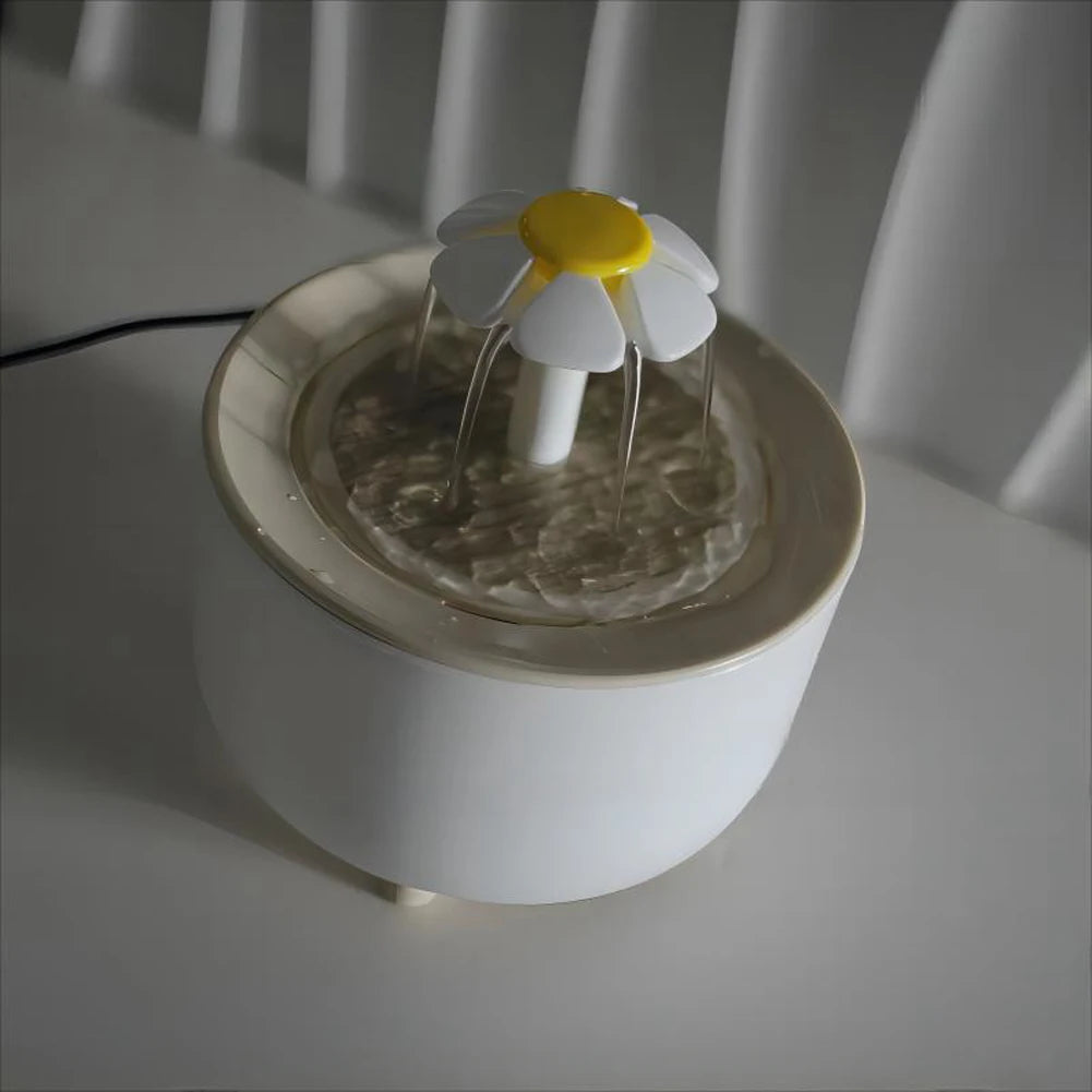 Cat Water Fountain Pet Drinking Dispenser Drinker Auto Filter Transparent Cat Drinker Automatic Cat Drink Bowl Filter
