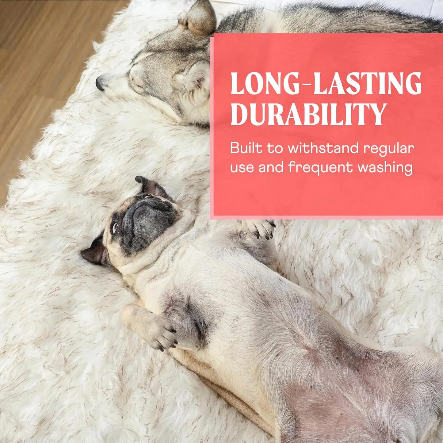 Waterproof Pet Blanket for Dogs & Cats, Soft Faux Fur Throw for Furniture Protection, 60x50 Inches