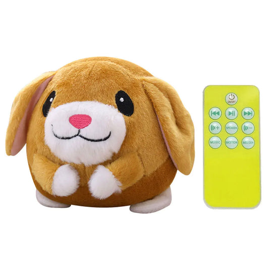 Cartoon Pig Active Moving Pet Plush Toy Washable Talking Moving Dog Ball Toy USB Rechargeable for Dogs Cats