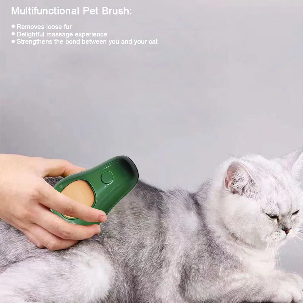 Electric Dog Steamer Brush Grooming 3 in 1 Dog Steam Brush Pet Remove Tangles and Loose Hair for Massage Steamy Cat Supplies