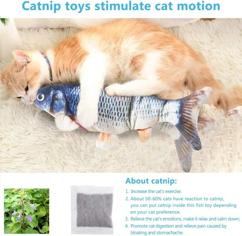 Cat toy with catnip for fishing, indoor interactive mobile cat toy, kitten kicking soft dog toy