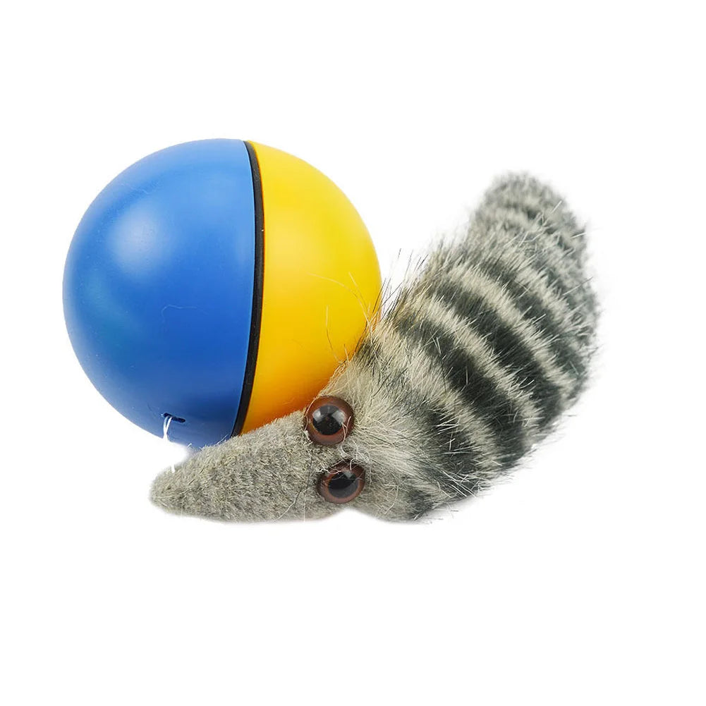 Dog Cat Beaver Weasel Funny Rolling Ball Pet Toy Electric Ball Toy Cat Chaser Toy for Indoor Cats