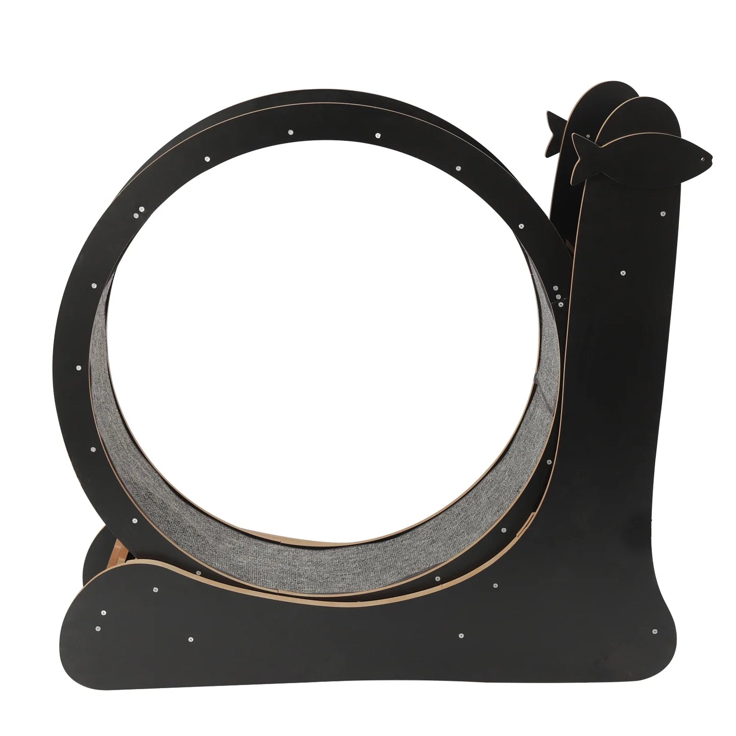 Cat Exercise Wheel, Large Cat Treadmill With Carpet Runway For Indoor Cats 43.3 * 13.4 * 40.1 Inches (Black)